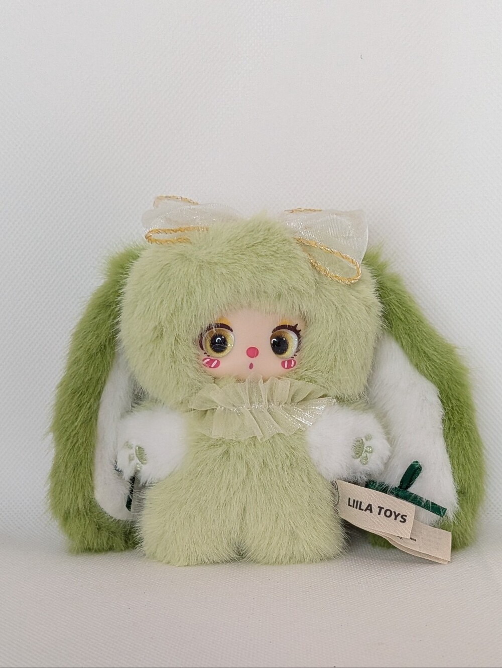 CUREPLANETA Liila Toys Rainbow Candy Bunny Plush Pendant - Senya